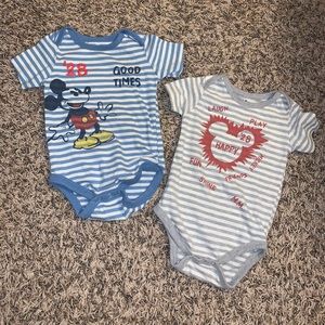 Junk Food Mickey Mouse onesies